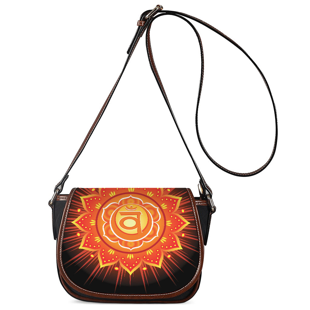 Swadhisthana Chakra Mandala Print Saddle Bag