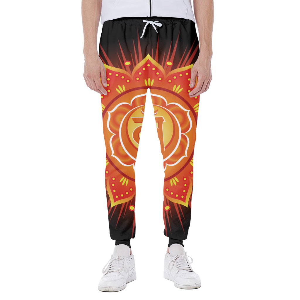 Swadhisthana Chakra Mandala Print Scuba Joggers