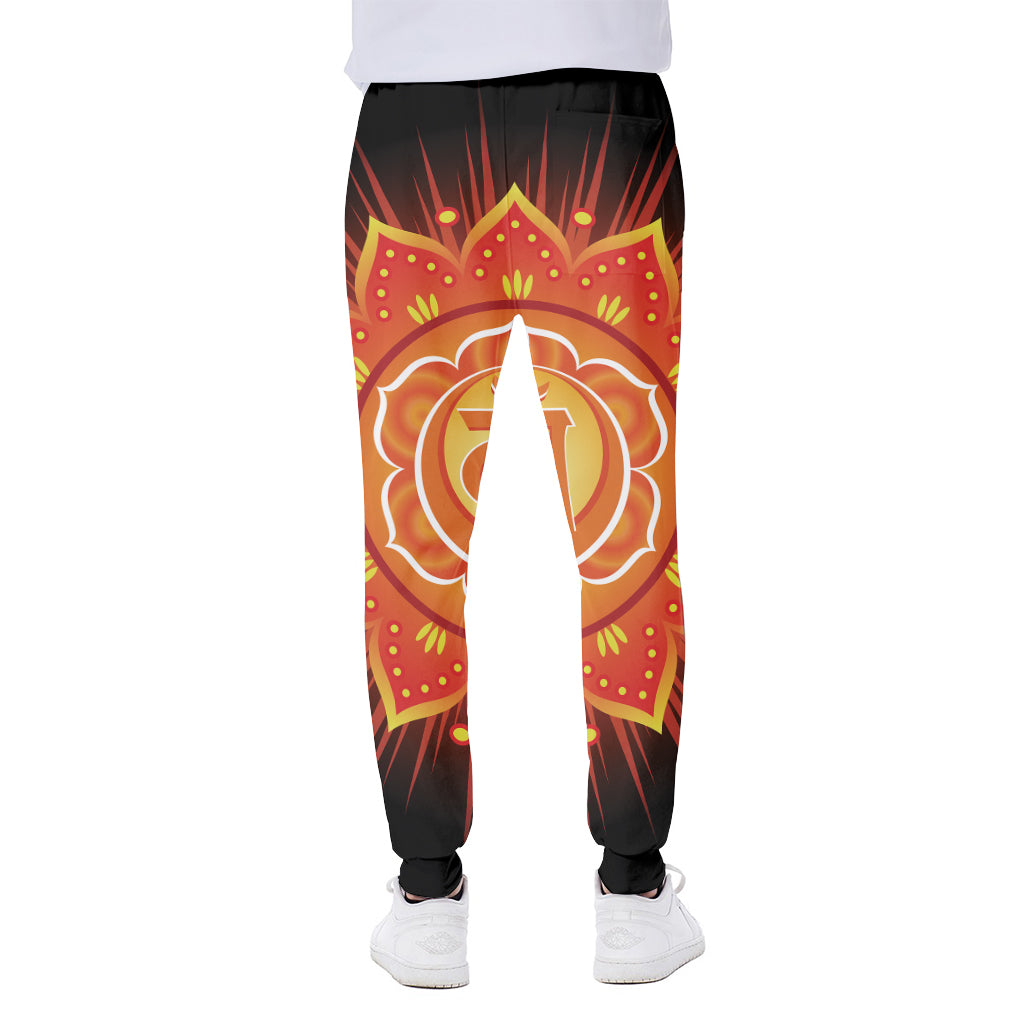 Swadhisthana Chakra Mandala Print Scuba Joggers