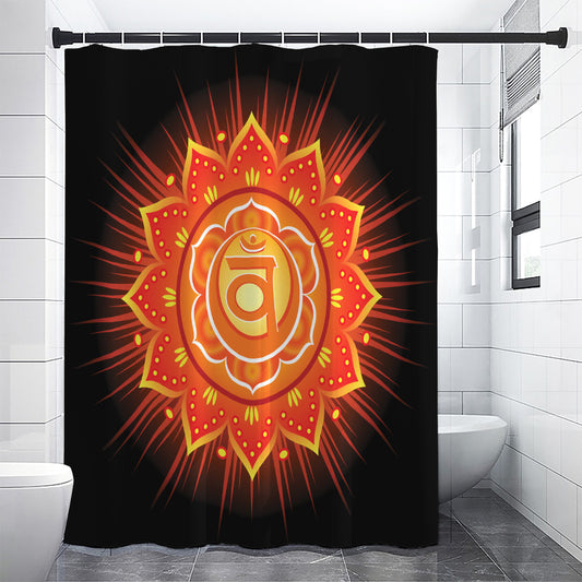 Swadhisthana Chakra Mandala Print Shower Curtain