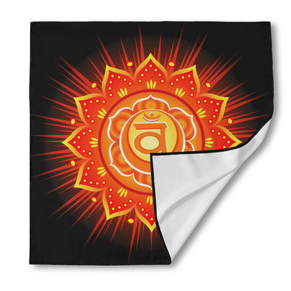 Swadhisthana Chakra Mandala Print Silk Bandana