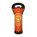 Swadhisthana Chakra Mandala Print Single Neoprene Wine Tote