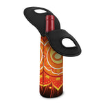 Swadhisthana Chakra Mandala Print Single Neoprene Wine Tote