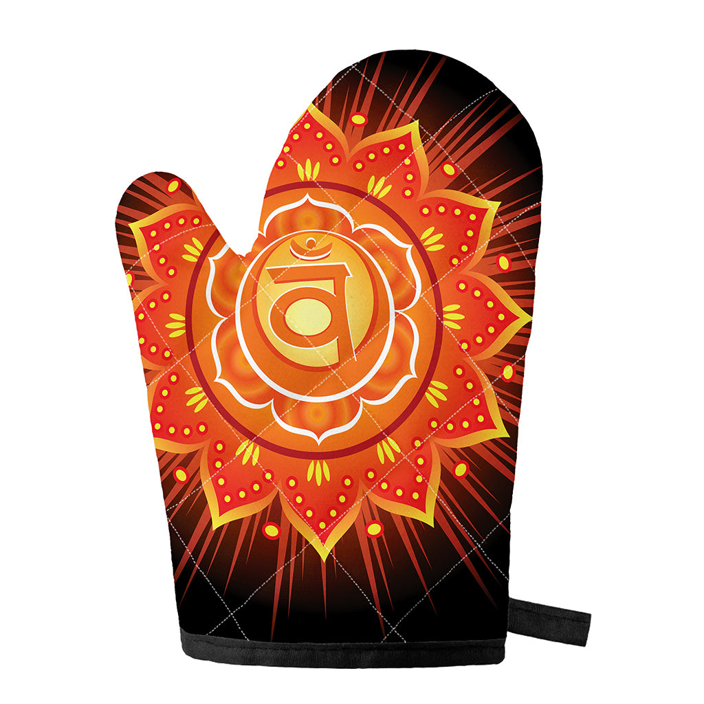 Swadhisthana Chakra Mandala Print Single Oven Mitt