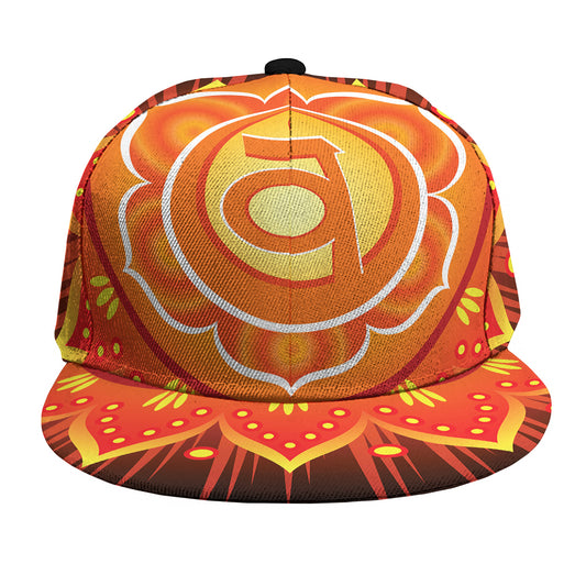 Swadhisthana Chakra Mandala Print Snapback Cap