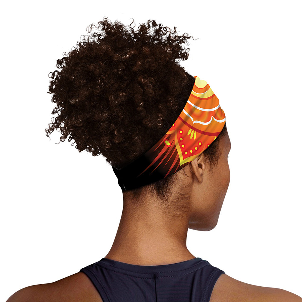 Swadhisthana Chakra Mandala Print Sports Headband