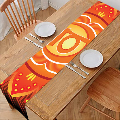 Swadhisthana Chakra Mandala Print Table Runner