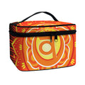 Swadhisthana Chakra Mandala Print Travel Makeup Bag