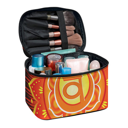 Swadhisthana Chakra Mandala Print Travel Makeup Bag