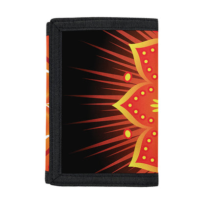 Swadhisthana Chakra Mandala Print Trifold Wallet