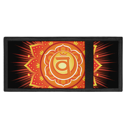 Swadhisthana Chakra Mandala Print Trifold Wallet