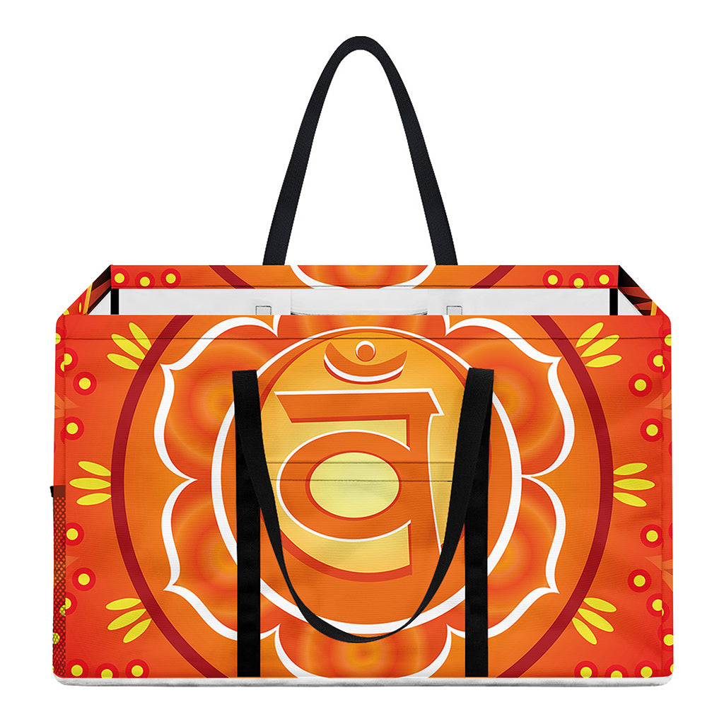 Swadhisthana Chakra Mandala Print Utility Tote Bag
