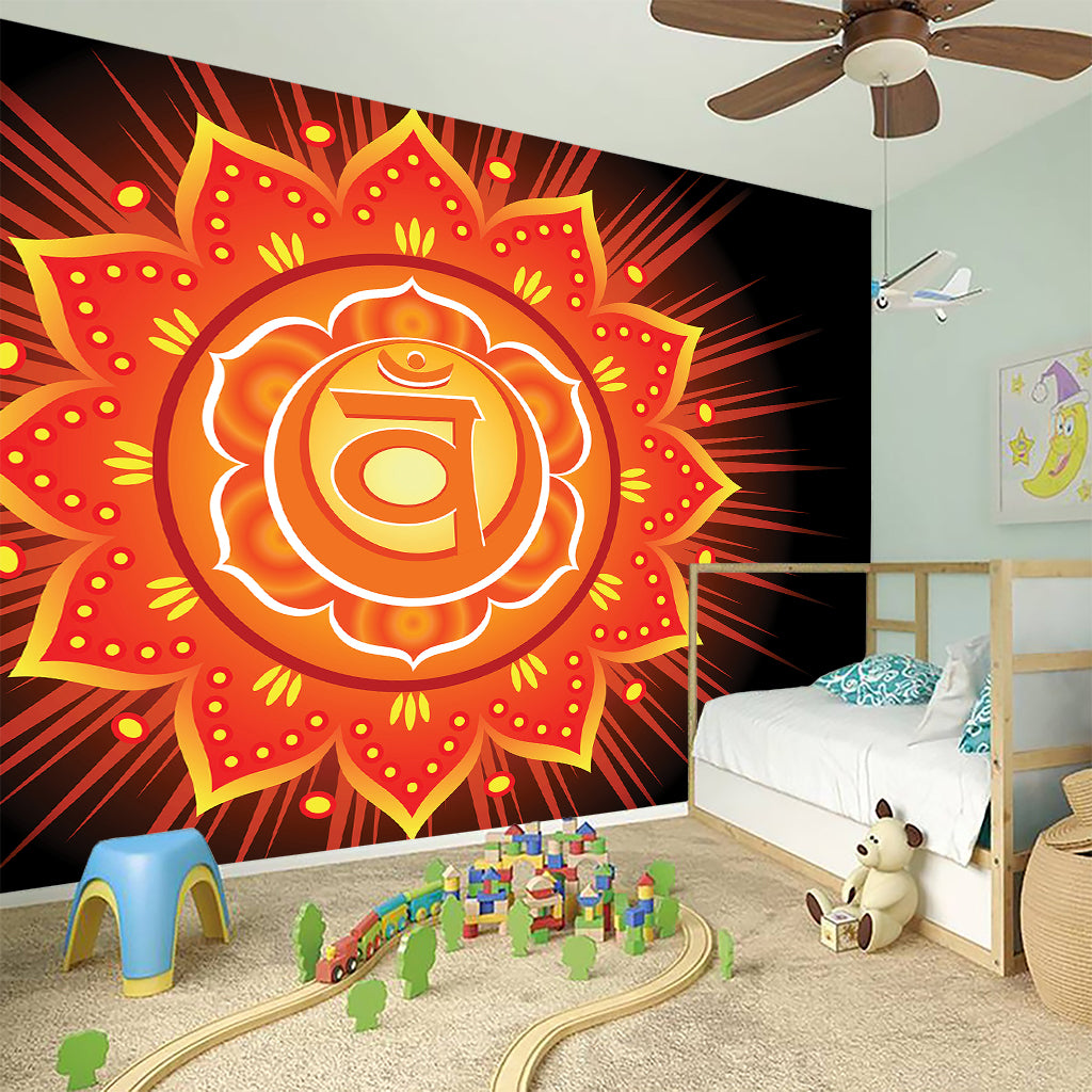 Swadhisthana Chakra Mandala Print Wall Sticker