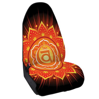 Swadhisthana Chakra Mandala Print Waterproof Car Seat Cover