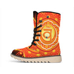 Swadhisthana Chakra Mandala Print Winter Boots