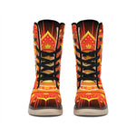 Swadhisthana Chakra Mandala Print Winter Boots