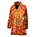 Swadhisthana Chakra Mandala Print Women's Bathrobe