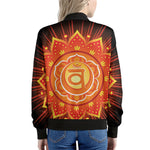 Swadhisthana Chakra Mandala Print Women's Bomber Jacket