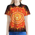 Swadhisthana Chakra Mandala Print Women's Polo Shirt