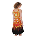Swadhisthana Chakra Mandala Print Women's Sleeveless Dress