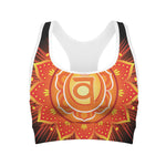 Swadhisthana Chakra Mandala Print Women's Sports Bra