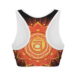 Swadhisthana Chakra Mandala Print Women's Sports Bra