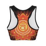 Swadhisthana Chakra Mandala Print Women's Sports Bra