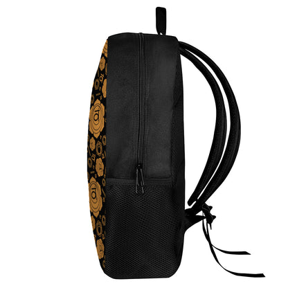 Swadhisthana Chakra Pattern Print 17 Inch Backpack