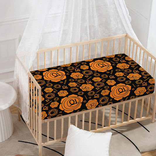 Swadhisthana Chakra Pattern Print Baby Crib Sheet