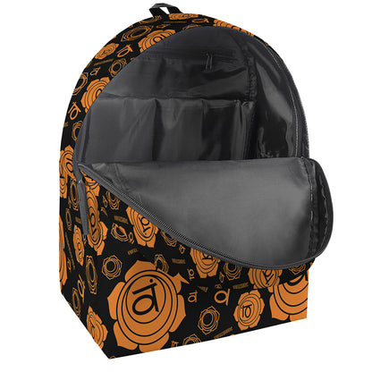 Swadhisthana Chakra Pattern Print Backpack