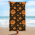 Swadhisthana Chakra Pattern Print Beach Towel