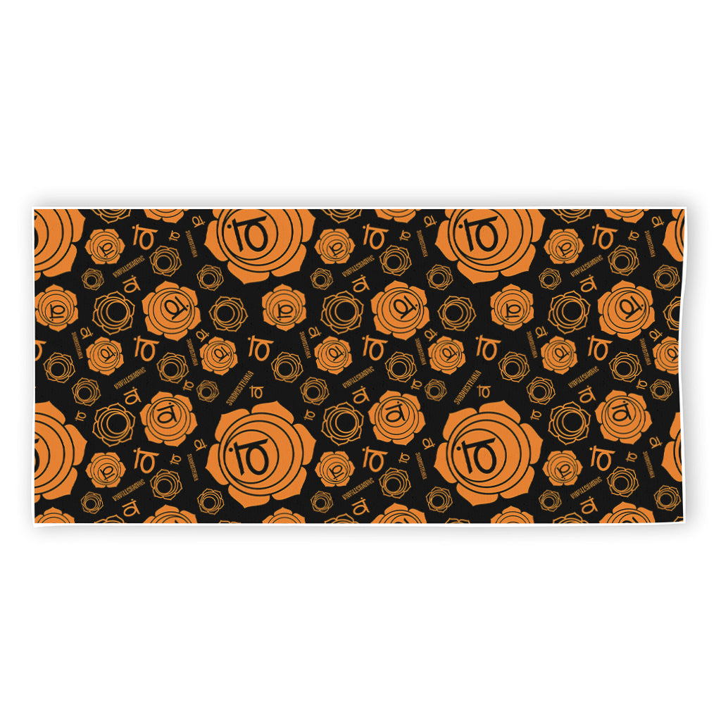 Swadhisthana Chakra Pattern Print Beach Towel
