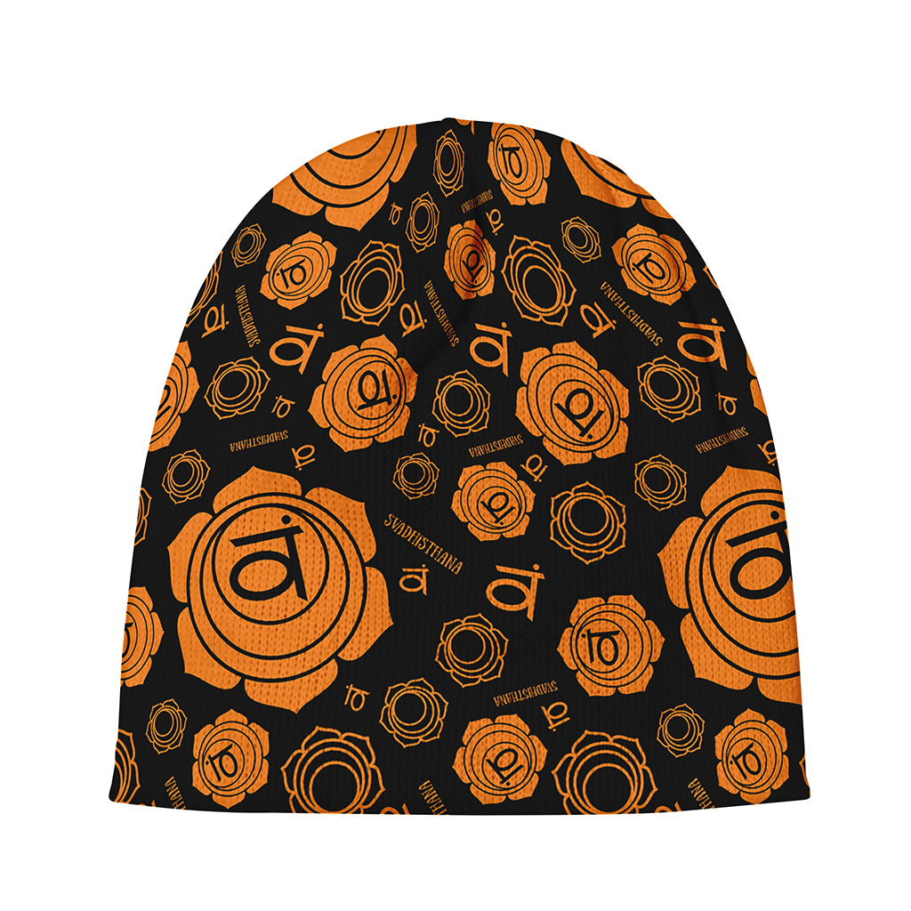 Swadhisthana Chakra Pattern Print Beanie