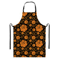 Swadhisthana Chakra Pattern Print Bib Apron With Pocket