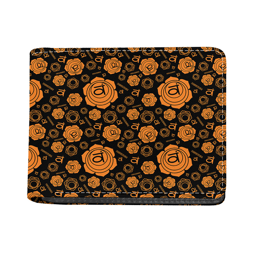 Swadhisthana Chakra Pattern Print Bifold Wallet