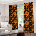 Swadhisthana Chakra Pattern Print Dimout Grommet Curtains