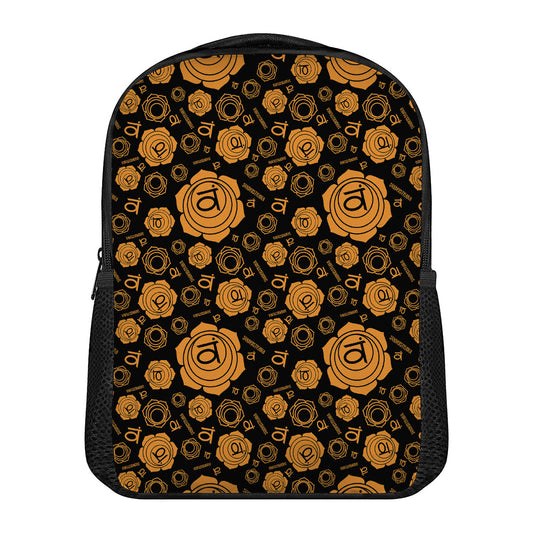 Swadhisthana Chakra Pattern Print Casual Backpack