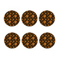 Swadhisthana Chakra Pattern Print Coaster Set