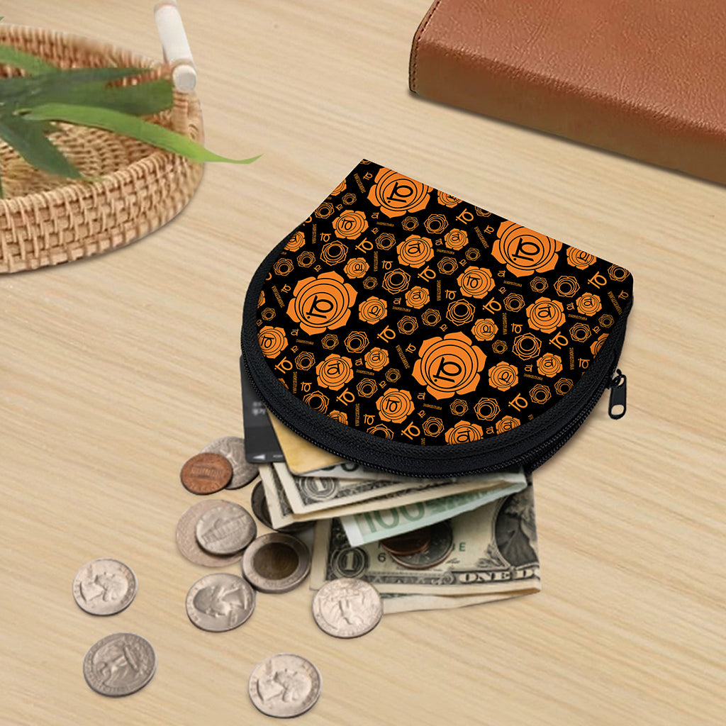 Swadhisthana Chakra Pattern Print Coin Purse