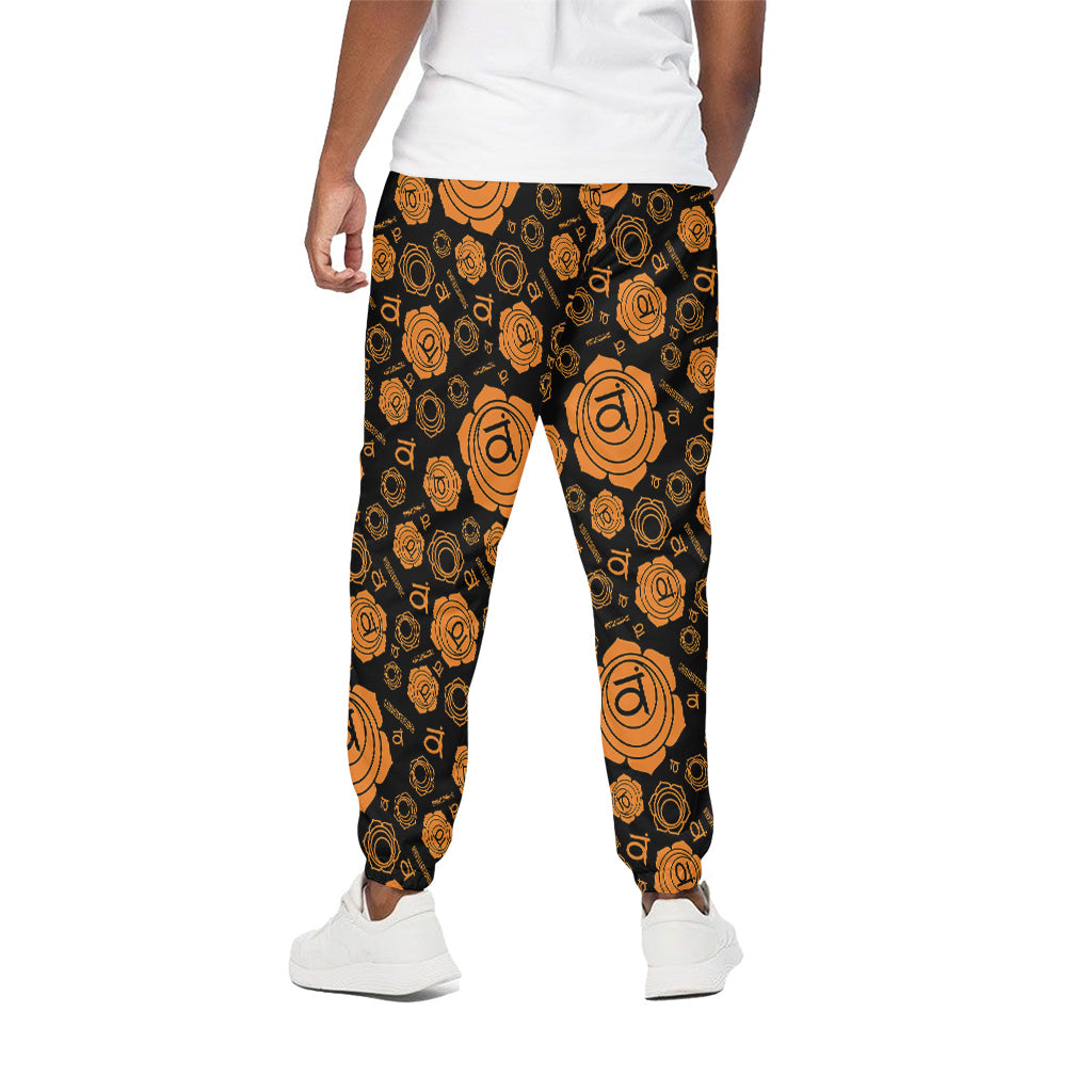 Swadhisthana Chakra Pattern Print Cotton Pants