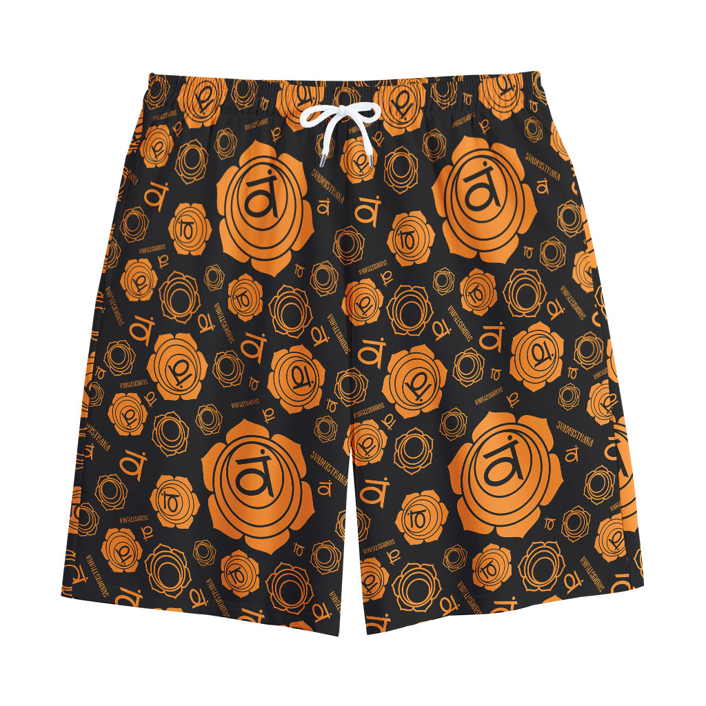 Swadhisthana Chakra Pattern Print Cotton Shorts