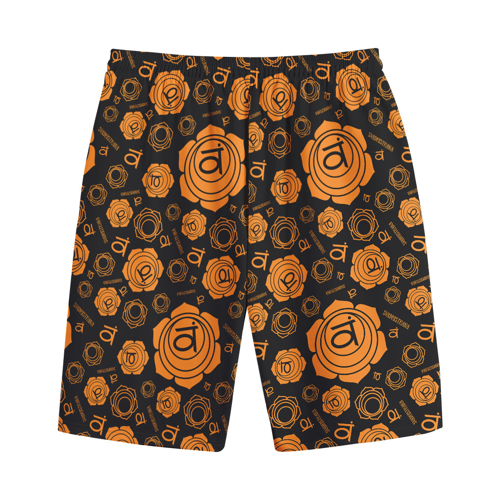 Swadhisthana Chakra Pattern Print Cotton Shorts