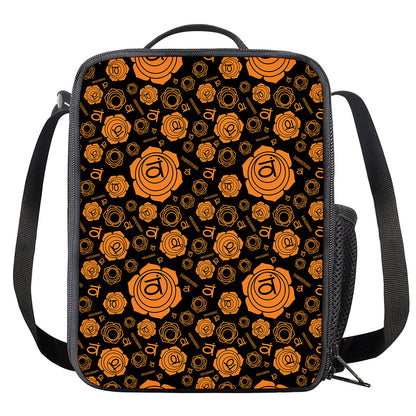 Swadhisthana Chakra Pattern Print Crossbody Lunch Bag