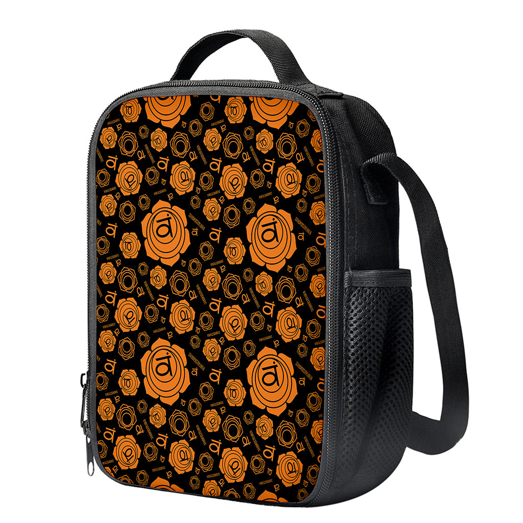 Swadhisthana Chakra Pattern Print Crossbody Lunch Bag