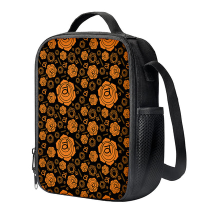 Swadhisthana Chakra Pattern Print Crossbody Lunch Bag