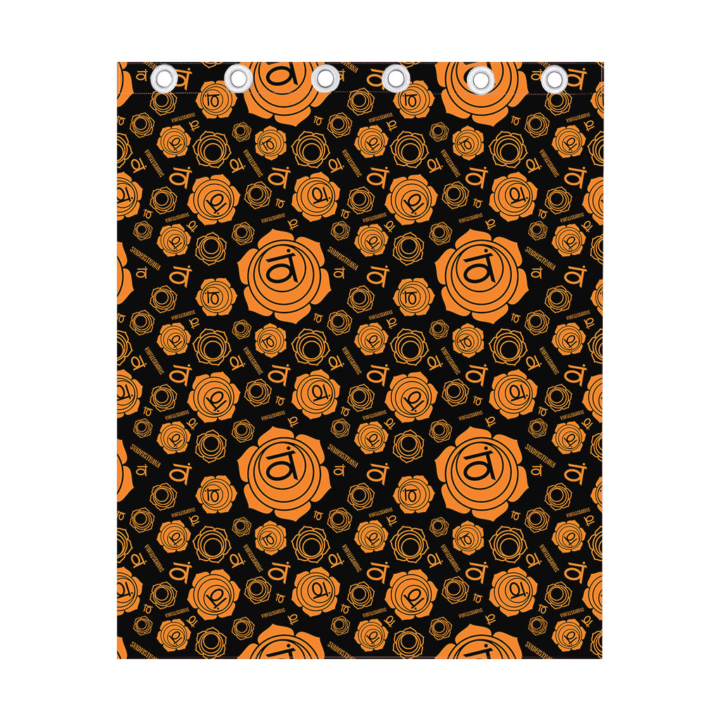 Swadhisthana Chakra Pattern Print Curtain