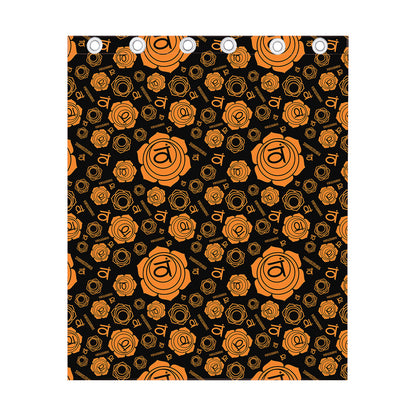 Swadhisthana Chakra Pattern Print Curtain
