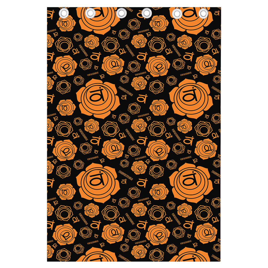 Swadhisthana Chakra Pattern Print Curtain