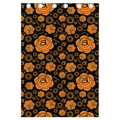 Swadhisthana Chakra Pattern Print Curtain