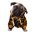 Swadhisthana Chakra Pattern Print Dog Zip Up Hoodie
